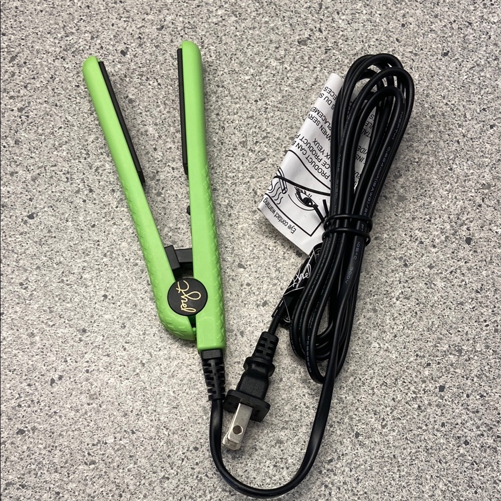 Mini Green Hair Straightener